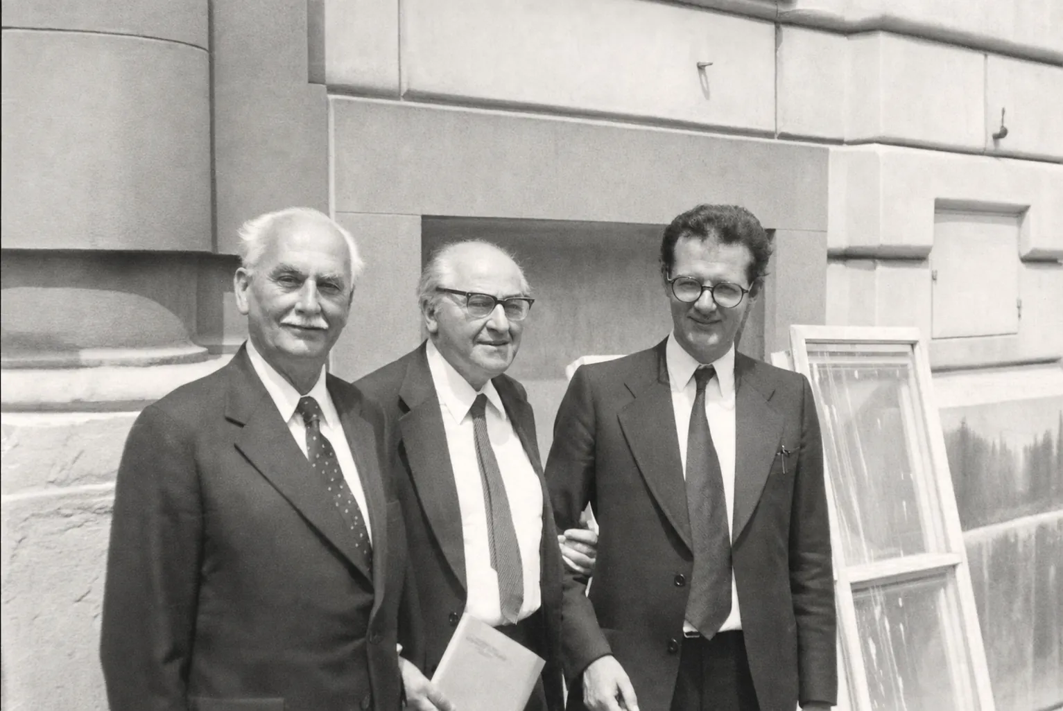 Otto Demus, Otto Pächt und Artur Rosenauer, 1976
