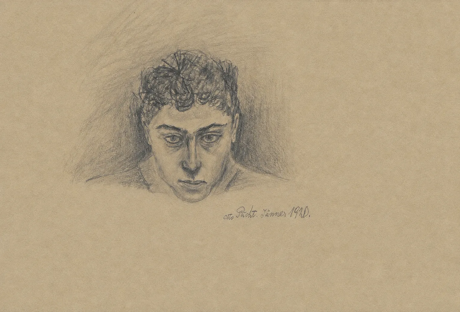 Selbstbildnis, Jänner 1920